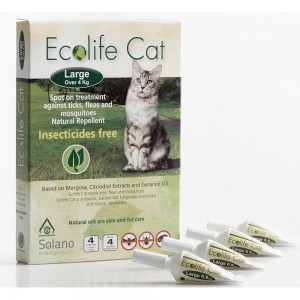 Solano Ecolife Spot On For Cats Above 4kg 4ct